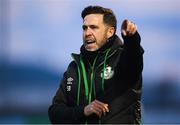 13 April 2021; Shamrock Rovers manager Stephen Bradley during the SSE Airtricity League Premier Division match between Derry City and Shamrock Rovers at the Ryan McBride Brandywell Stadium in Derry. Photo by Stephen McCarthy/Sportsfile