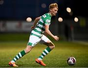 13 April 2021; Liam Scales of Shamrock Rovers during the SSE Airtricity League Premier Division match between Derry City and Shamrock Rovers at the Ryan McBride Brandywell Stadium in Derry. Photo by Stephen McCarthy/Sportsfile
