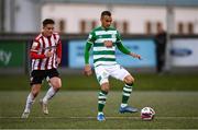 13 April 2021; Graham Burke of Shamrock Rovers during the SSE Airtricity League Premier Division match between Derry City and Shamrock Rovers at the Ryan McBride Brandywell Stadium in Derry. Photo by Stephen McCarthy/Sportsfile