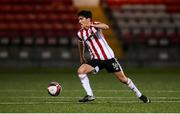 13 April 2021; Brendan Barr of Derry City during the SSE Airtricity League Premier Division match between Derry City and Shamrock Rovers at the Ryan McBride Brandywell Stadium in Derry. Photo by Stephen McCarthy/Sportsfile