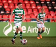 13 April 2021; Gary O'Neill of Shamrock Rovers during the SSE Airtricity League Premier Division match between Derry City and Shamrock Rovers at the Ryan McBride Brandywell Stadium in Derry. Photo by Stephen McCarthy/Sportsfile
