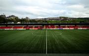 13 April 2021; A general view of the Ryan McBride Brandywell Stadium before the SSE Airtricity League Premier Division match between Derry City and Shamrock Rovers at the Ryan McBride Brandywell Stadium in Derry. Photo by Stephen McCarthy/Sportsfile
