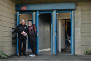 16 April 2021; Bohemians manager Keith Long, left, and assistant manager Trevor Croly before the SSE Airtricity League Premier Division match between Waterford and Bohemians at the RSC in Waterford. Photo by Eóin Noonan/Sportsfile