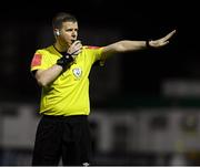 16 April 2021; Referee Alan Carey during the SSE Airtricity League First Division match between Bray Wanderers and Athlone Town at the Carlisle Grounds in Bray, Wicklow. Photo by Matt Browne/Sportsfile