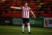 16 April 2021; Ciarán Coll of Derry City during the SSE Airtricity League Premier Division match between Derry City and Drogheda United at the Ryan McBride Brandywell Stadium in Derry. Photo by Stephen McCarthy/Sportsfile