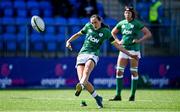 17 April 2021; Hannah Tyrrell of Ireland kicks a penalty during the Women's Six Nations Rugby Championship match between Ireland and France at Energia Park in Dublin. Photo by Sam Barnes/Sportsfile