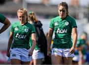 17 April 2021; Dejected Ireland players Kathryn Dane, left, and Eimear Considine after the Women's Six Nations Rugby Championship match between Ireland and France at Energia Park in Dublin. Photo by Sam Barnes/Sportsfile