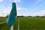 17 April 2021; A corner flag prior to the SSE Airtricity Women's National League match between Peamount United and Shelbourne at PLR Park in Greenogue, Dublin. Photo by Ramsey Cardy/Sportsfile