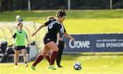 17 April 2021; Rachel Kearns of Galway Women during the warm-up before the SSE Airtricity Women's National League match between DLR Waves and Galway Women at UCD Bowl in Belfield, Dublin. Photo by Matt Browne/Sportsfile