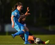 17 April 2021; Rachel Doyle of DLR Waves in action against Rachel Kearns of Galway Women during the SSE Airtricity Women's National League match between DLR Waves and Galway Women at UCD Bowl in Belfield, Dublin. Photo by Matt Browne/Sportsfile