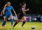 17 April 2021; Rachel Kearns of Galway Women in action against Niamh Prior of DLR Waves during the SSE Airtricity Women's National League match between DLR Waves and Galway Women at UCD Bowl in Belfield, Dublin. Photo by Matt Browne/Sportsfile