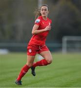 17 April 2021; Jess Gargan of Shelbourne during the SSE Airtricity Women's National League match between Peamount United and Shelbourne at PLR Park in Greenogue, Dublin. Photo by Ramsey Cardy/Sportsfile