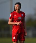 17 April 2021; Ciara Grant of Shelbourne during the SSE Airtricity Women's National League match between Peamount United and Shelbourne at PLR Park in Greenogue, Dublin. Photo by Ramsey Cardy/Sportsfile