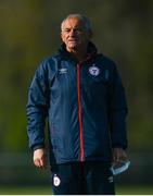 17 April 2021; Shelbourne manager Noel King prior to the SSE Airtricity Women's National League match between Peamount United and Shelbourne at PLR Park in Greenogue, Dublin. Photo by Ramsey Cardy/Sportsfile