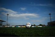 17 April 2021; A general view of a Dundalk branded match ball at Oriel Park before the SSE Airtricity League Premier Division match between Dundalk and St Patrick's Athletic at Oriel Park in Dundalk, Louth. Photo by Stephen McCarthy/Sportsfile