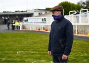 18 April 2021; Trainer Henry de Bromhead looks at his winners in the parade ring at Tramore Racecourse in Waterford. Photo by Harry Murphy/Sportsfile