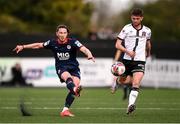 17 April 2021; Ronan Coughlan of St Patrick's Athletic and Sam Stanton of Dundalk during the SSE Airtricity League Premier Division match between Dundalk and St Patrick's Athletic at Oriel Park in Dundalk, Louth. Photo by Ben McShane/Sportsfile