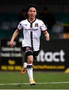 17 April 2021; Han Jeongwoo of Dundalk during the SSE Airtricity League Premier Division match between Dundalk and St Patrick's Athletic at Oriel Park in Dundalk, Louth. Photo by Ben McShane/Sportsfile
