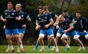 19 April 2021; Caelan Doris, centre, during Leinster rugby squad training at UCD in Dublin. Photo by Brendan Moran/Sportsfile