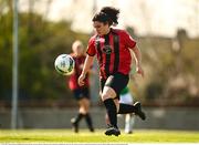 17 April 2021; Naima Chemaou of Bohemians during the SSE Airtricity Women's National League match between Bohemians and Cork City at Oscar Traynor Coaching & Development Centre in Coolock, Dublin. Photo by Eóin Noonan/Sportsfile