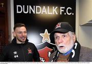 14 February 2020; Dundalk FC Chairman Bill Hulsizer, right, and Andy Boyle after the SSE Airtricity League Premier Division match between Dundalk and Derry City at Oriel Park in Dundalk, Louth. Photo by Ciarán Culligan/Sportsfile Photo by Stephen McCarthy/Sportsfile