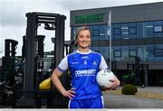 19 April 2021; Combilift, a leading global player in the field of materials handling, is also now getting involved on the sports field at a much more local level. The company has committed to a new 3-year sponsorship deal with the Monaghan Ladies football team as well as sponsoring the Monaghan senior club championship. The Combilift logo will now be prominent on both home and away jerseys, as well as all items of the team’s training gear. Combilift will support the Monaghan LGFA teams both on and off the field, and at all levels from juveniles right through to seniors. In attendance at the launch at Combilift is Monaghan player Ellen McCarron. Photo by Philip Fitzpatrick/Sportsfile