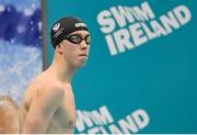 20 April 2021; Daniel Wiffen of Larne SC before the 200 metre freestyle on day one of the Irish National Swimming Team Trials at Sport Ireland National Aquatic Centre in the Sport Ireland Campus, Dublin. Photo by Brendan Moran/Sportsfile