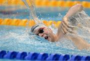 20 April 2021; Cadan McCarthy of National Centre Limerick competes in the 200 metre freestyle on day one of the Irish National Swimming Team Trials at Sport Ireland National Aquatic Centre in the Sport Ireland Campus, Dublin. Photo by Brendan Moran/Sportsfile