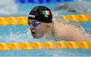 20 April 2021; Cillian Melly of National Centre Dublin competes in the 200 metre butterfly on day one of the Irish National Swimming Team Trials at Sport Ireland National Aquatic Centre in the Sport Ireland Campus, Dublin. Photo by Brendan Moran/Sportsfile