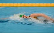 20 April 2021; Grace Hodgins of Trojan SC competes in the 800 metre freestyle on day one of the Irish National Swimming Team Trials at Sport Ireland National Aquatic Centre in the Sport Ireland Campus, Dublin. Photo by Brendan Moran/Sportsfile
