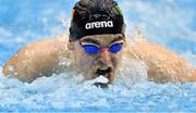 20 April 2021; Cillian Melly of National Centre Dublin competes in the 200 metre butterfly on day one of the Irish National Swimming Team Trials at Sport Ireland National Aquatic Centre in the Sport Ireland Campus, Dublin. Photo by Brendan Moran/Sportsfile