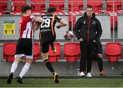 20 April 2021; Dundalk sporting director Jim Magilton watches on during the SSE Airtricity League Premier Division match between Derry City and Dundalk at the Ryan McBride Brandywell Stadium in Derry. Photo by Stephen McCarthy/Sportsfile