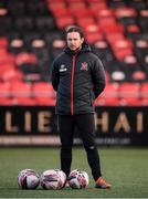 20 April 2021; Dundalk academy manager & coach Stephen McDonnell during the SSE Airtricity League Premier Division match between Derry City and Dundalk at the Ryan McBride Brandywell Stadium in Derry. Photo by Stephen McCarthy/Sportsfile