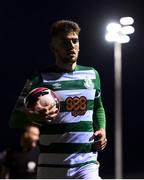 20 April 2021; Dylan Watts of Shamrock Rovers during the SSE Airtricity League Premier Division match between Drogheda United and Shamrock Rovers at United Park in Drogheda, Louth. Photo by Ben McShane/Sportsfile