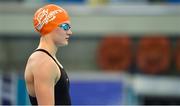 21 April 2021; Mona McSharry of Marlins SC before the 100 metre breaststroke on day two of the Irish National Swimming Team Trials at Sport Ireland National Aquatic Centre in the Sport Ireland Campus, Dublin.  Photo by Brendan Moran/Sportsfile