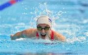 22 April 2021; Ellen Keane of National Centre Dublin competes in the 200 metre individual medley on day three of the Irish National Swimming Team Trials at Sport Ireland National Aquatic Centre in the Sport Ireland Campus, Dublin. Photo by Brendan Moran/Sportsfile