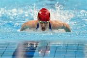 22 April 2021; Julia Knox of Banbridge SC competes in the 200 metre individual medley on day three of the Irish National Swimming Team Trials at Sport Ireland National Aquatic Centre in the Sport Ireland Campus, Dublin. Photo by Brendan Moran/Sportsfile