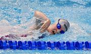 22 April 2021; Ella Carroll of National Centre Limerick competes in the 400 metre freestyle on day three of the Irish National Swimming Team Trials at Sport Ireland National Aquatic Centre in the Sport Ireland Campus, Dublin. Photo by Brendan Moran/Sportsfile