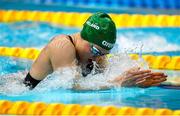 23 April 2021; Mona McSharry of Marlins SC competes in the 200 metre breaststroke on day four of the Irish National Swimming Team Trials at Sport Ireland National Aquatic Centre in the Sport Ireland Campus, Dublin. Photo by Brendan Moran/Sportsfile