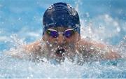 23 April 2021; Paddy Johnston of Ards SC competes in the 100 metre butterfly on day four of the Irish National Swimming Team Trials at Sport Ireland National Aquatic Centre in the Sport Ireland Campus, Dublin. Photo by Brendan Moran/Sportsfile