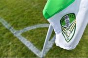 23 April 2021; A detailed view of a corner flag before the SSE Airtricity League First Division match between Cabinteely and Shelbourne at Stradbrook Park in Blackrock, Dublin. Photo by Sam Barnes/Sportsfile