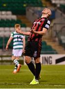 23 April 2021; Georgie Kelly of Bohemians reacts after a missed opportunity on goal during the SSE Airtricity League Premier Division match between Shamrock Rovers and Bohemians at Tallaght Stadium in Dublin. Photo by Eóin Noonan/Sportsfile