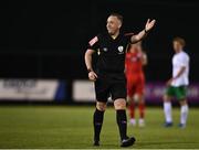 23 April 2021; Referee Alan Patchell during the SSE Airtricity League First Division match between Cabinteely and Shelbourne at Stradbrook Park in Blackrock, Dublin. Photo by Sam Barnes/Sportsfile