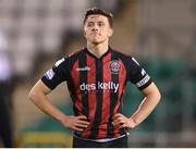 23 April 2021; Keith Buckley of Bohemians reacts after the SSE Airtricity League Premier Division match between Shamrock Rovers and Bohemians at Tallaght Stadium in Dublin. Photo by Stephen McCarthy/Sportsfile
