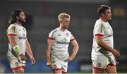 23 April 2021; Ulster players, from left, John Andrew, David Shanahan and Eric O'Sullivan following their defeat in the Guinness PRO14 Rainbow Cup match between Ulster and Connacht at the Kingspan Stadium in Belfast. Photo by David Fitzgerald/Sportsfile