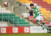 23 April 2021; Danny Mandroiu of Shamrock Rovers has a shot on goal during the SSE Airtricity League Premier Division match between Shamrock Rovers and Bohemians at Tallaght Stadium in Dublin. Photo by Eóin Noonan/Sportsfile