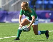24 April 2021; Kathryn Dane of Ireland during the warm-up before the Women's Six Nations Rugby Championship Play-off match between Ireland and Italy at Energia Park in Dublin. Photo by Matt Browne/Sportsfile