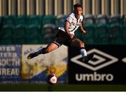 24 April 2021; David McMillan of Dundalk crosses the ball in the lead up to his side's second goal during the SSE Airtricity League Premier Division match between Dundalk and Drogheda United at Oriel Park in Dundalk, Louth. Photo by Ben McShane/Sportsfile