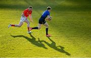24 April 2021; Garry Ringrose of Leinster in action against Chris Farrell of Munster during the Guinness PRO14 Rainbow Cup match between Leinster and Munster at the RDS Arena in Dublin. Photo by Stephen McCarthy/Sportsfile