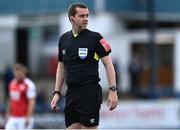 23 April 2021; Referee Rob Harvey during the SSE Airtricity League Premier Division match between Finn Harps and St Patrick's Athletic at Finn Park in Ballybofey, Donegal. Photo by Piaras Ó Mídheach/Sportsfile